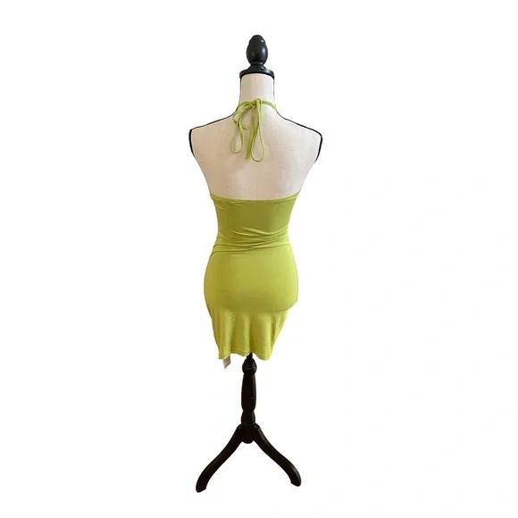 Cut Out Halter Mini Dress - Picture 2 of 2